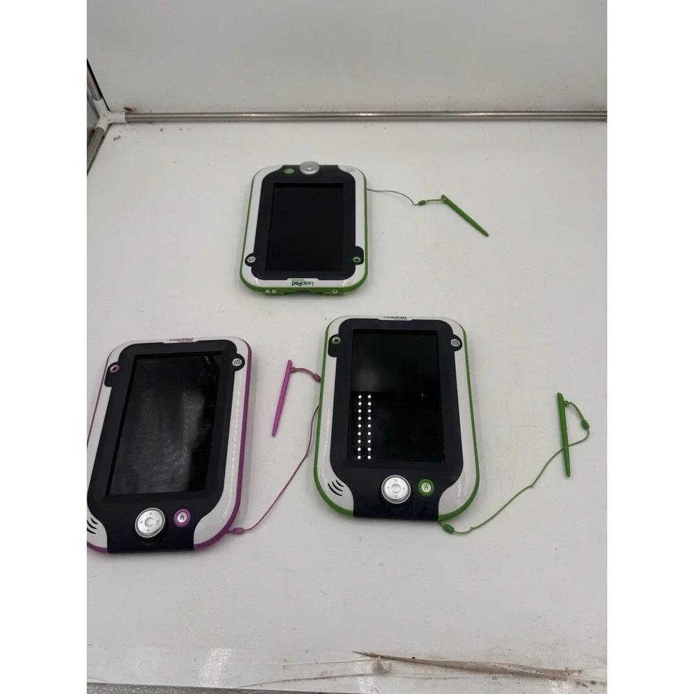 Lot Of 3 Leap Frog: Leap Pad Ultra Tablets Untested No Cracks With Stylist EUc